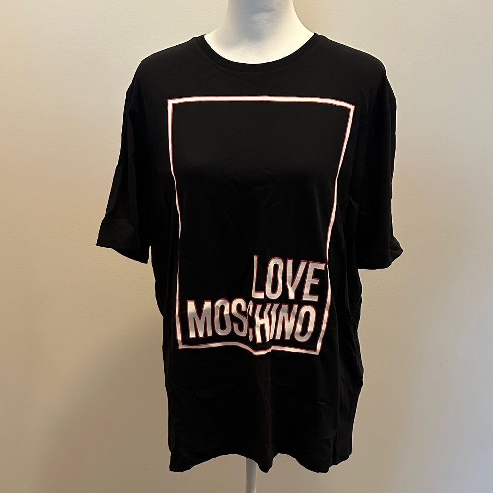 Love Moschino Black Graphic Tee